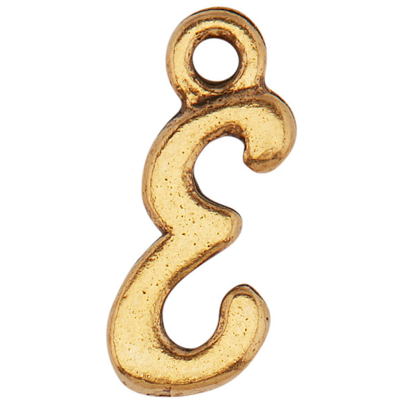 Stories Script Initial Charm (Gold)