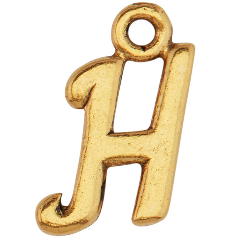 Gold Script Initial Charms | Lizzy James