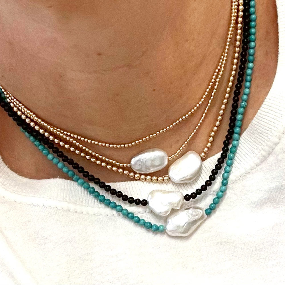 Necklaces with Pearls & Gemstone | Lizzy James