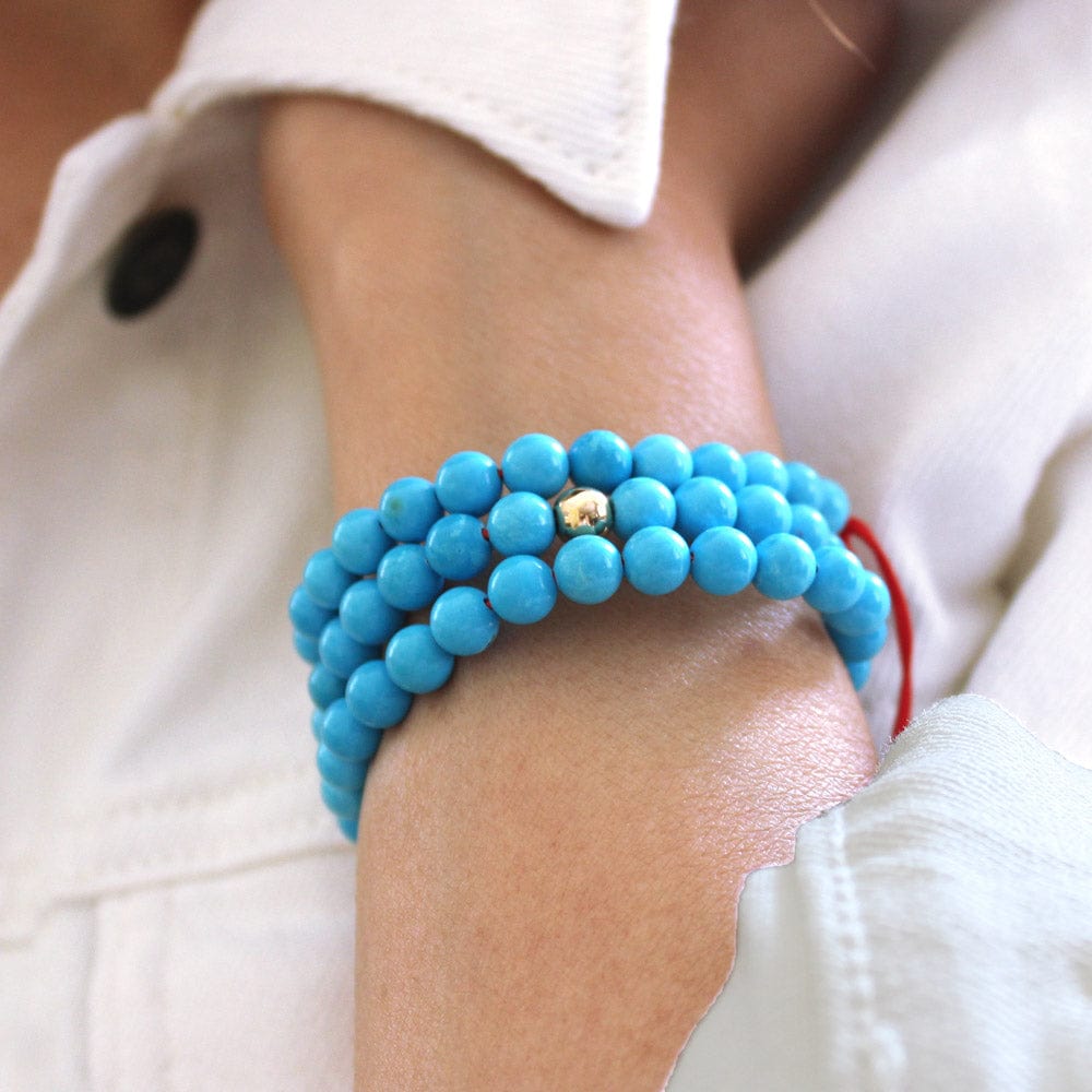 Turquoise Beaded Adjustable Bracelet Adjustable Bracelet