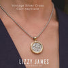 Vintage Silver cross coin necklace video