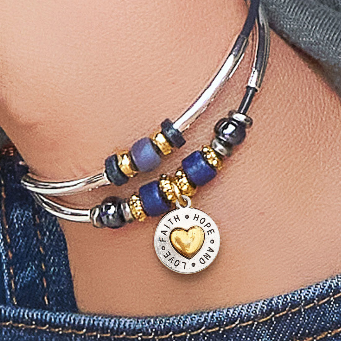 Circle of Faith Hope &amp; Love Charm Charms