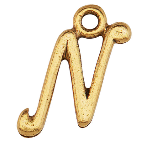 Stories Script Initial Charm (Gold)