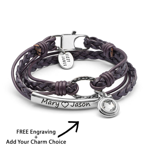 Letter H Charm- for Lizzy James Charm Bracelets