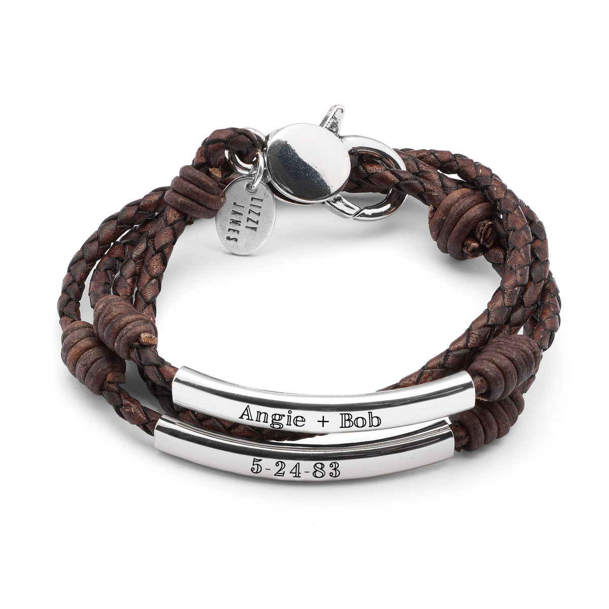  Perfect Pair Engravable Bracelet – Silver Angel