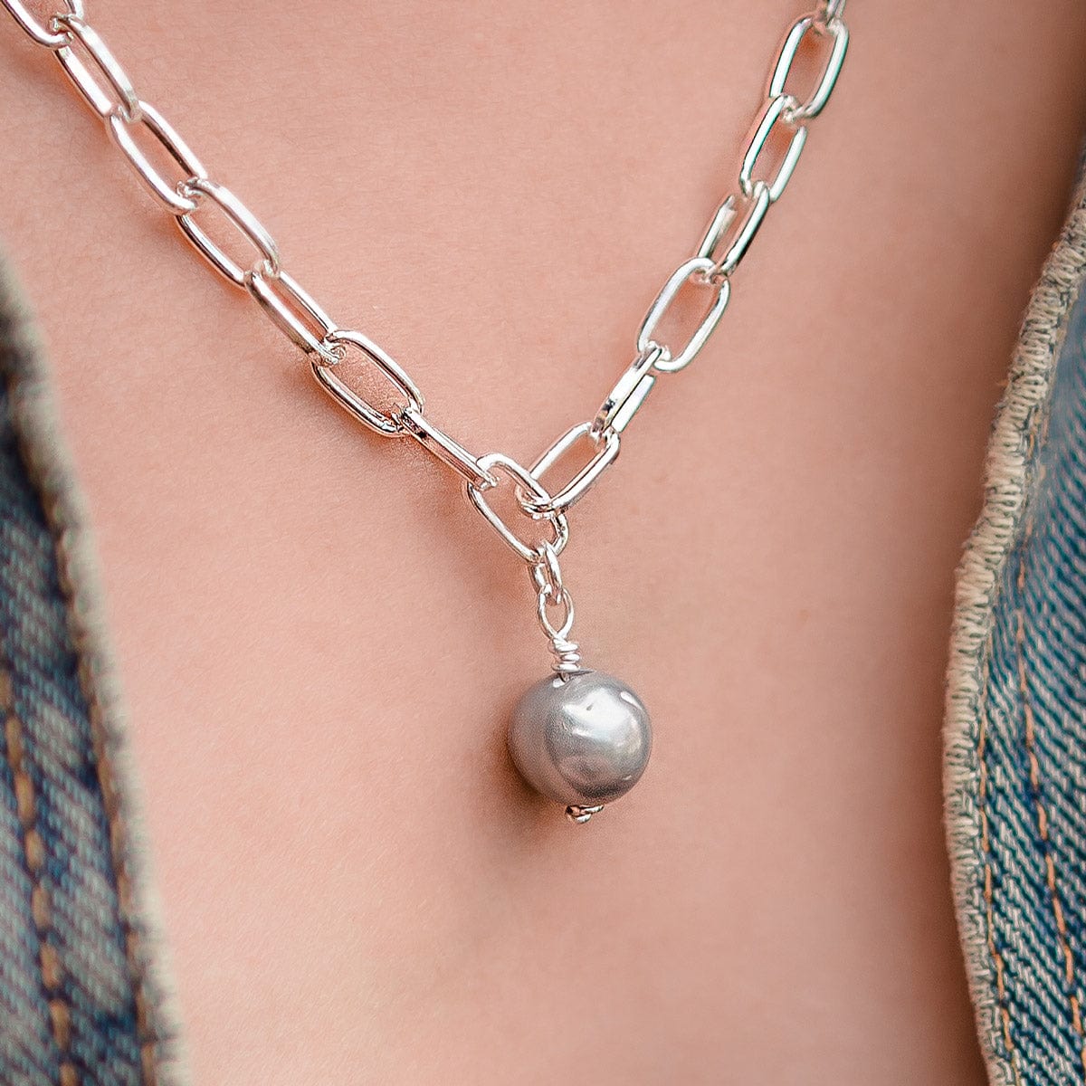 Silver Pearl Pendant Pendants