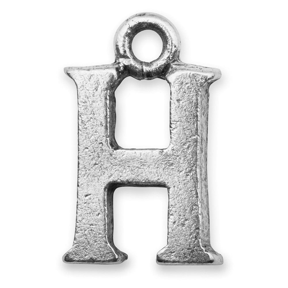 Silver Initial H Charm Silverinitials