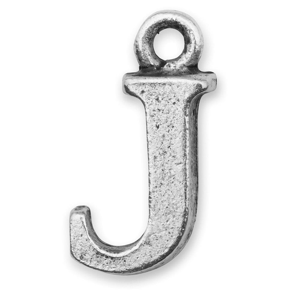 Silver Initial J Charm Silverinitials