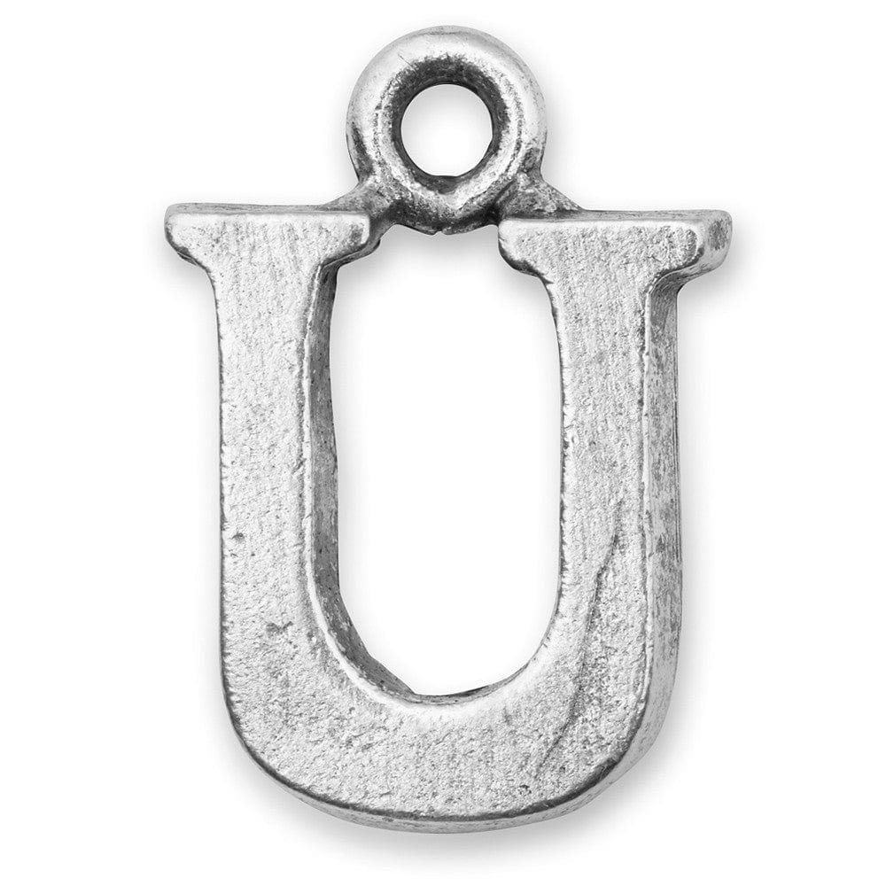 Silver Initial U Charm Silverinitials