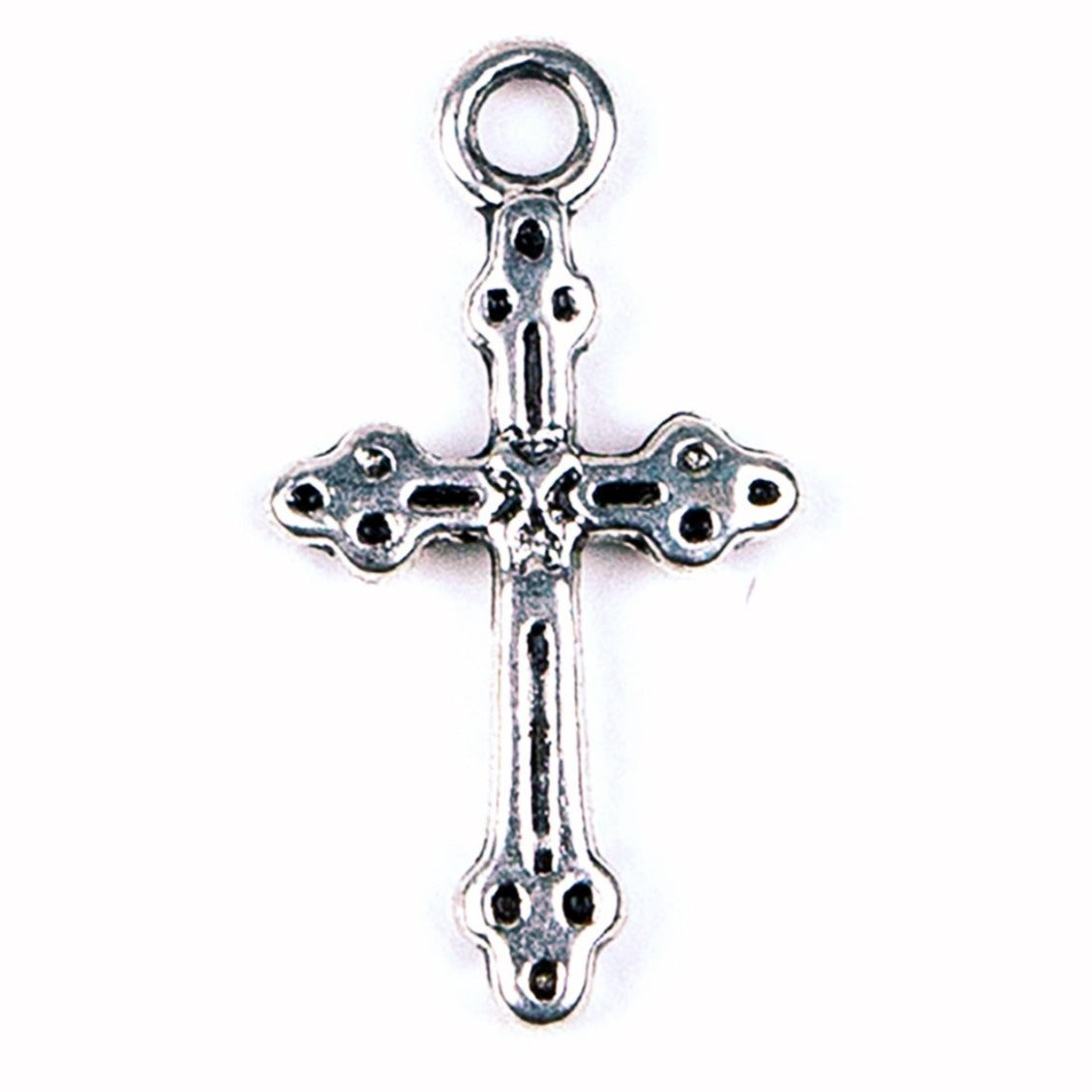 Silver Cross Charm Delicate for Charm Bracelets &amp; Anklets